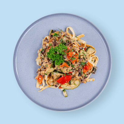 Fettuccini med Bönor